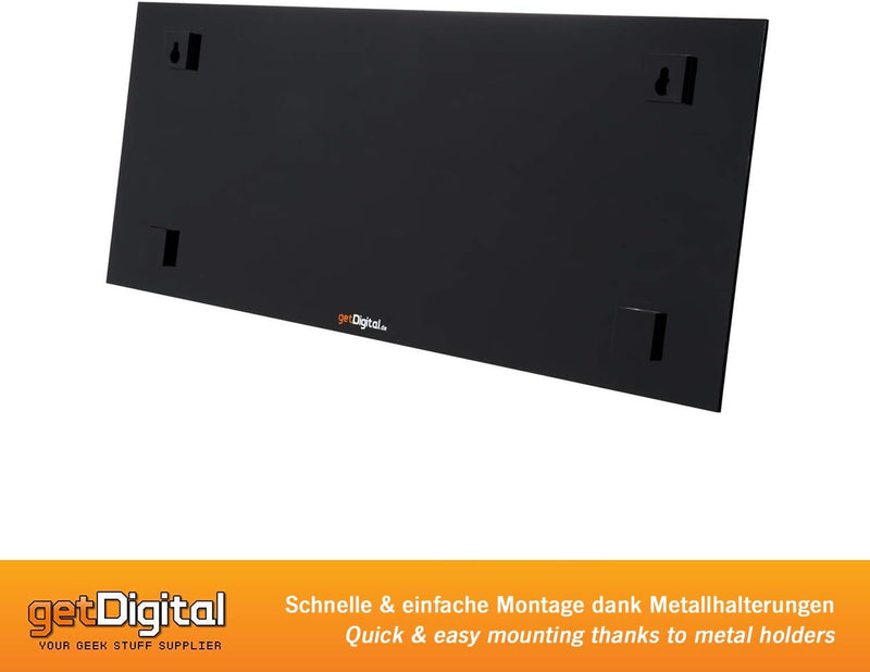 getDigital Adventure Game Wandgarderobe | Acrylglas Garderobenleiste mit 5 Kleiderhaken | Exklusiver
