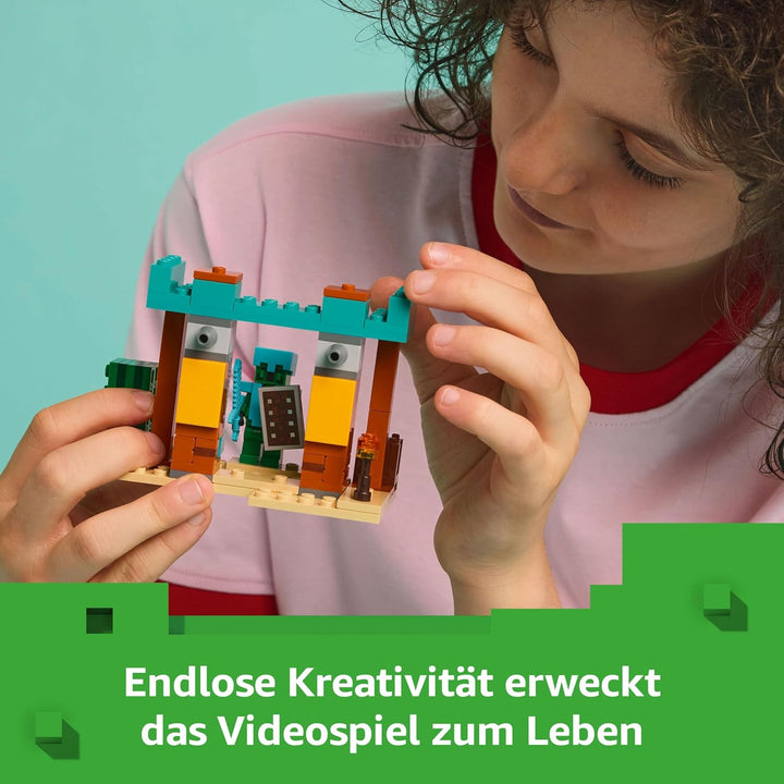 LEGO Minecraft Die Illager-Wüstenpatrouille - Gaming Spielzeug mit Figuren, darunter EIN Plünderer,