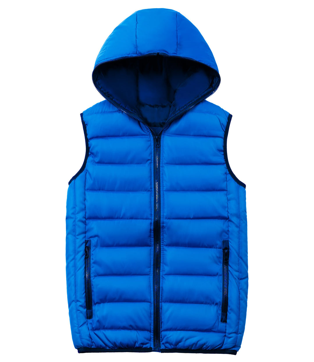 Kinder Warme Weste Jungen Steppweste Ärmellose Winterjacke Puffer Weste mit Kapuze, 164-170