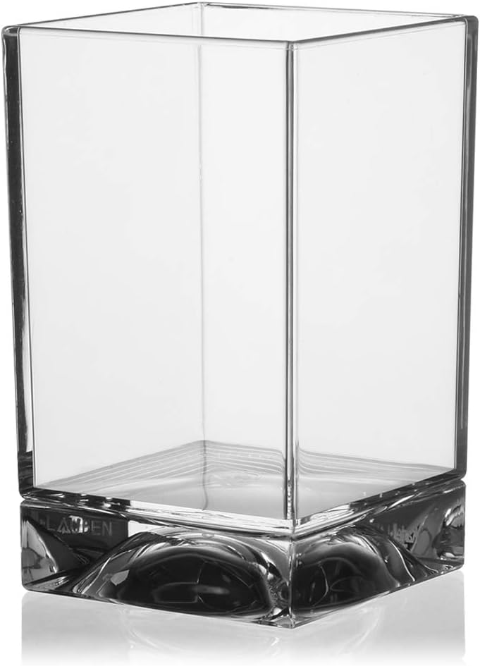 Kartell Boxy Zahnbürstenhalter, Plastik, Transparent, 7 x 7 x 12 cm Porta spazzolino Cristallo, Port
