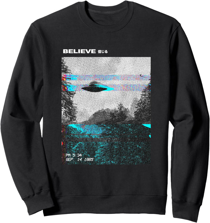 UFO Vaporwave Aesthetic | Japanisch 80s Synthwave | Japan Sweatshirt