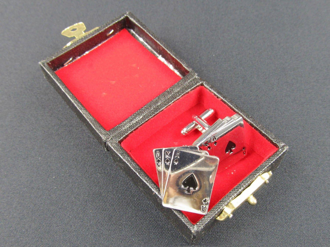 Miniblings Spielkarten Skat Poker Manschettenknöpfe - Handmade I Manschettenknopf Cufflinks Hemdknöp