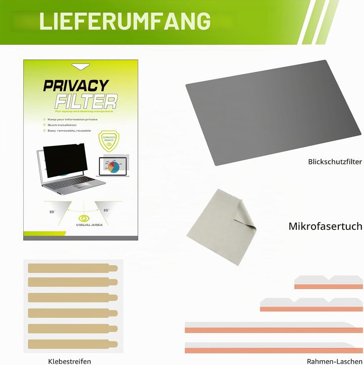 LAMA Blickschutzfilter für 13,3 Zoll Laptop Blickschutzfolie Blickschutzfilter Laptop Screen Filter