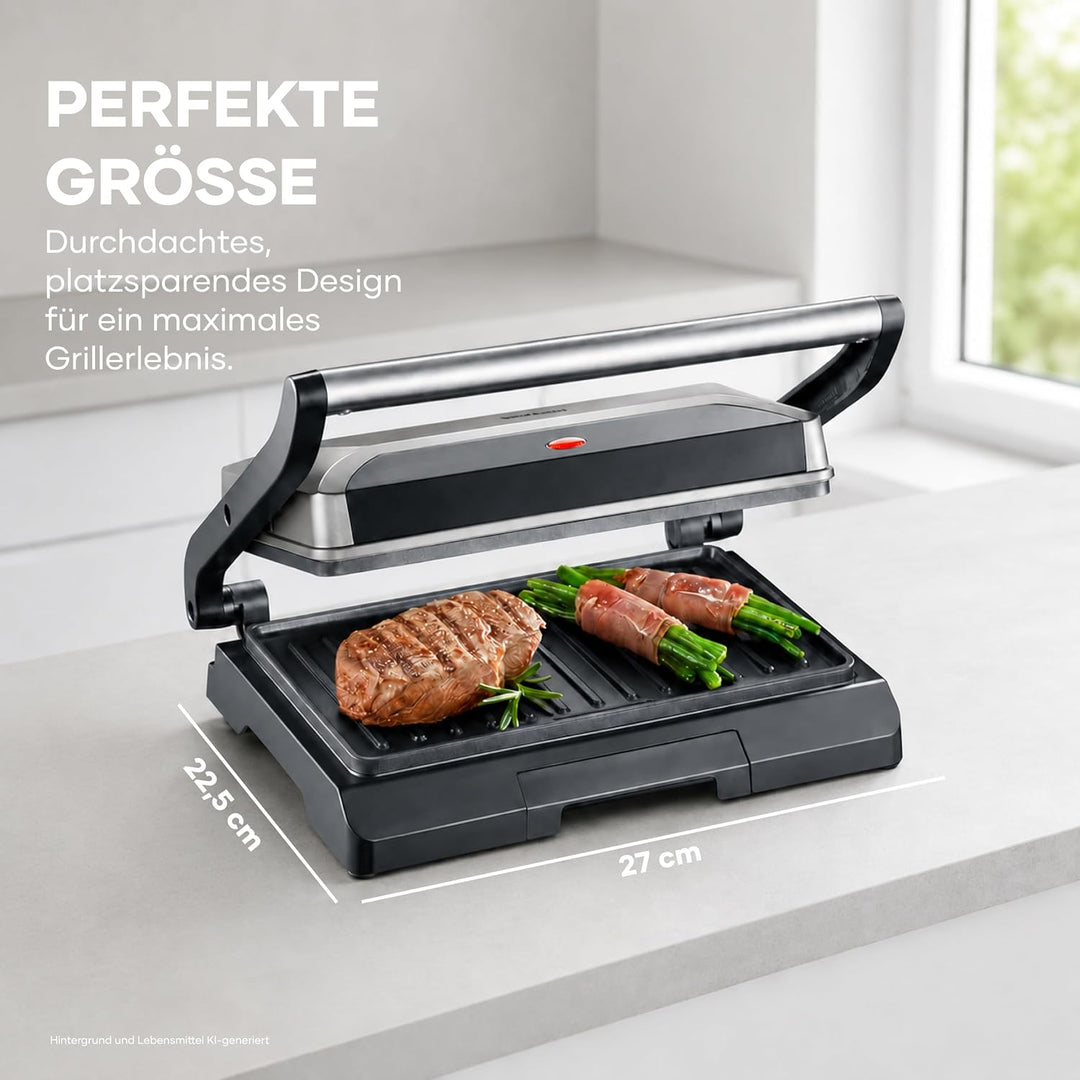 SEVERIN Kontaktgrill für Sandwiches, Steak und als Panini Grill, antihaftbeschichteter Sandwich Make