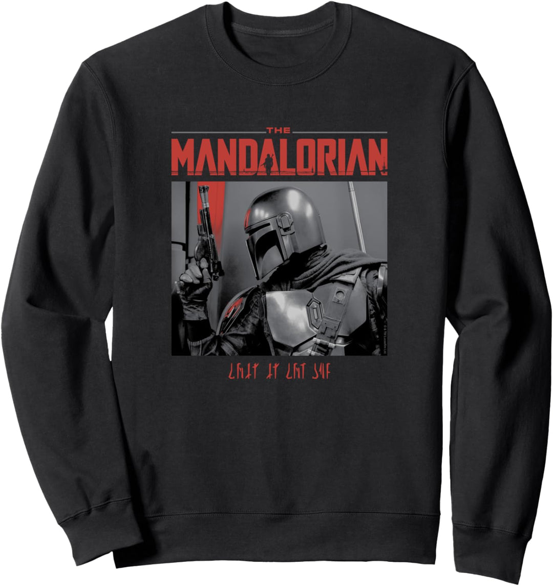 Star Wars: The Mandalorian Mando Profile Logo Code Red Sweatshirt