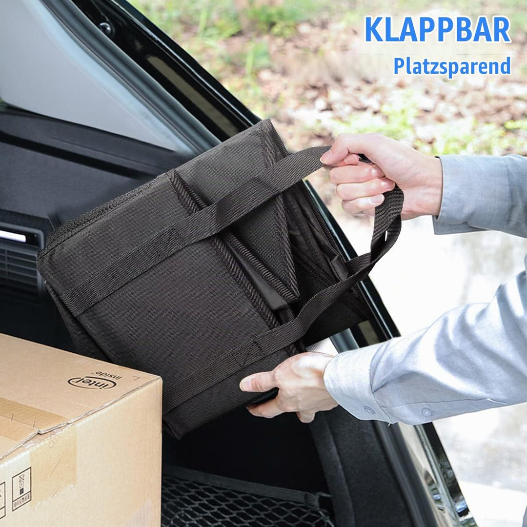 JNNJ Kofferraum Organizer Auto, Zusammenklappbarer Auto Organizer Kofferraum, Platzsparend Kofferrau