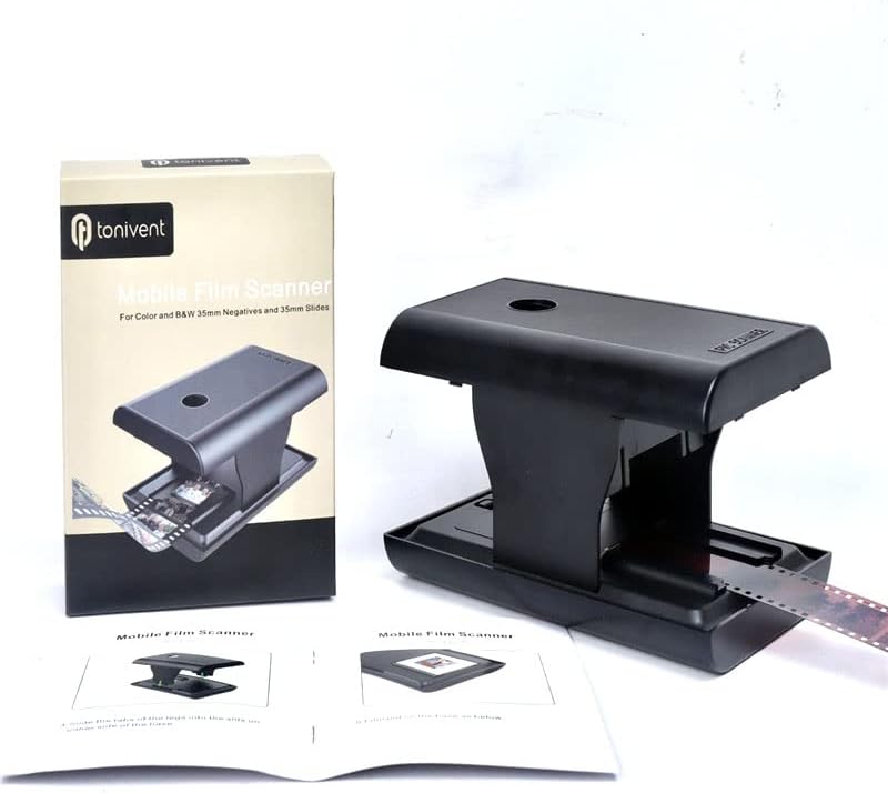 Bewinner Mobiler Filmscanner, Tragbarer Fun-Film-Dia-Scanner, Unterstützt 35/135-mm-Farbpositivfilm,