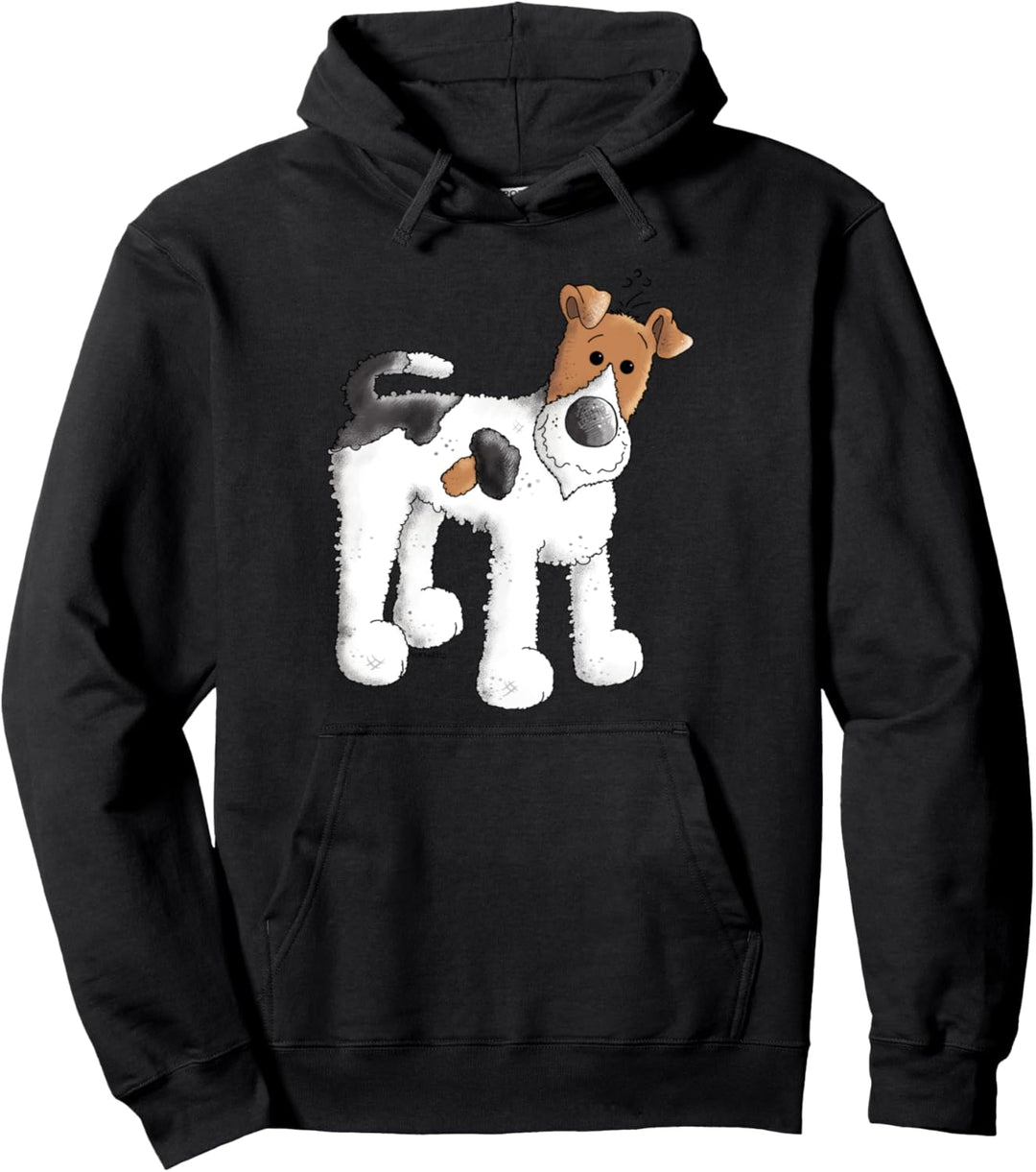 Happy Foxterrier I Hunde Geschenk für Hundefreunde Pullover Hoodie