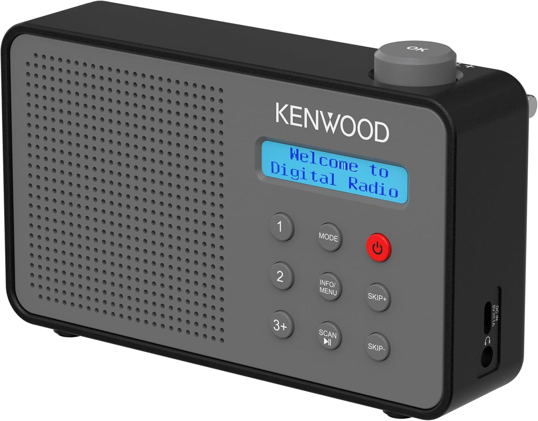 Kenwood CR-M25DAB-H - Tragbares DAB+ Radio mit Bluetooth, Automatic Safety Alert (ASA), Li-Ion Akku