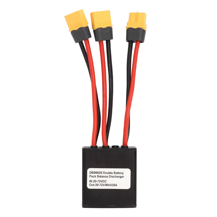FLEXMAN Doppelbatterie Entladekonverter, XT60 Schnittstelle Aluminium Legierung Elektrofahrrad Doppe