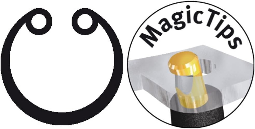 Wiha Sicherungsringzange Classic mit MagicTips® für Innenringe (Bohrungen) mit gerader Form (34691)
