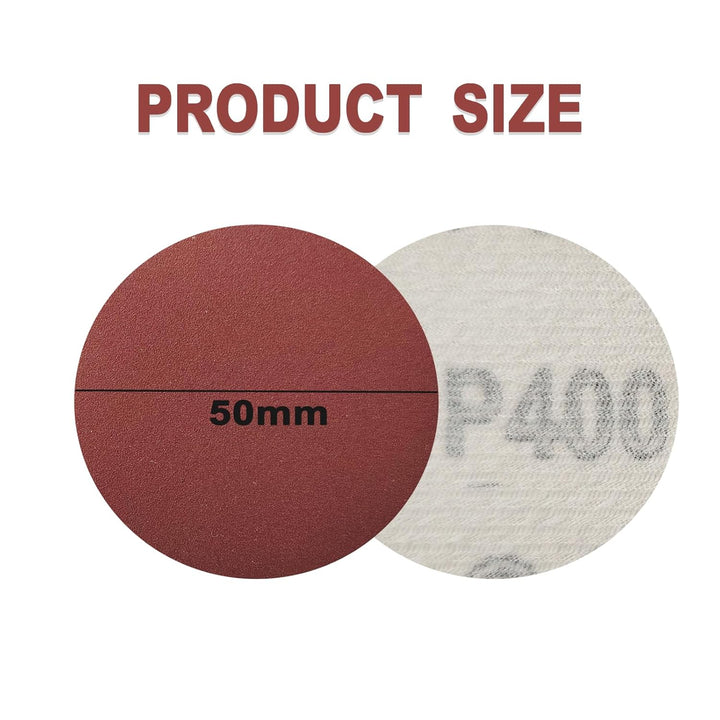100 Stück 50mm Schleifpapier Klett 400/600/800/1000/1200/1500/2000/3000/5000/7000Körnung, Schleifpap