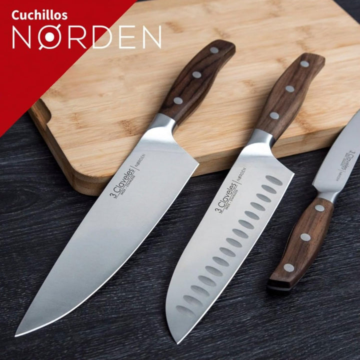 CUCHILLO FORJADO SANTOKU NØRDEN 17.5 cm - 7" E 3C
