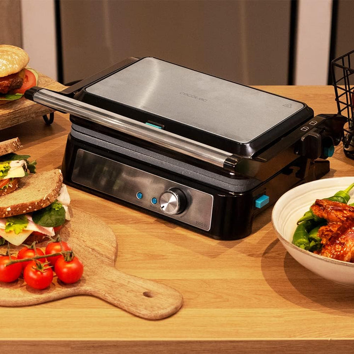 Cecotec Rock'n Grill 1500 Take&Clean Stone, 1500 W, RockStone-Beschichtung, abnehmbare und spülmasch