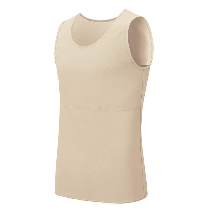 Idtswch Brustbinder für Transgender-Brustbinder, halber FTM-Binder, Brust-Kompressions-BH, Nude 165