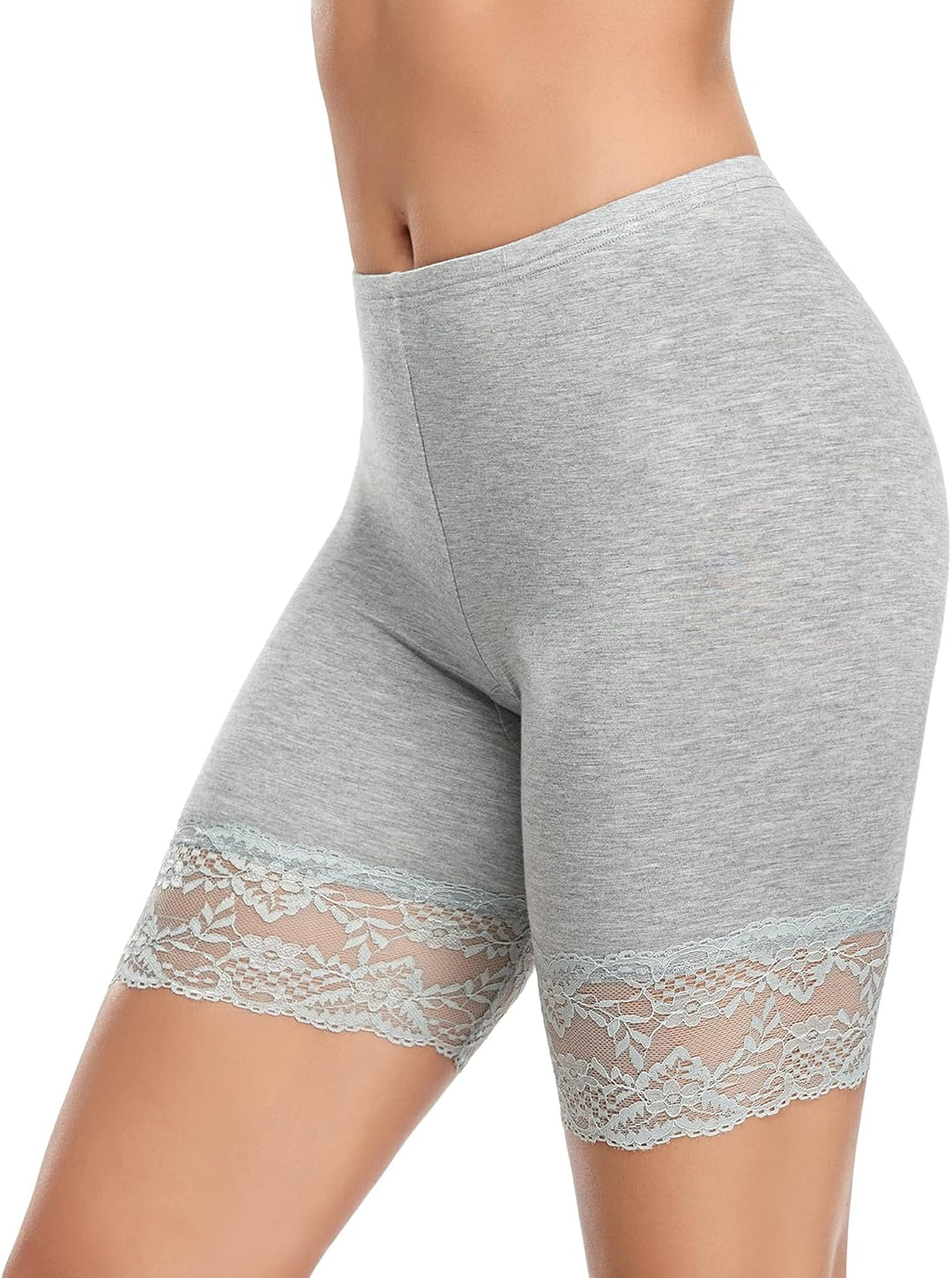 YARRCO Damen Unterhose Spitze Unter Rock Kurze Hose Unter Kleid Radlerhose Slipshorts Hohe Taille Sh