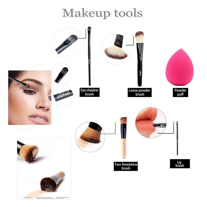 RoseFlower Schminke Set Profi Make Up Set Teenager Mädchen Schminkkoffer Kosmetische Makeup Paletten