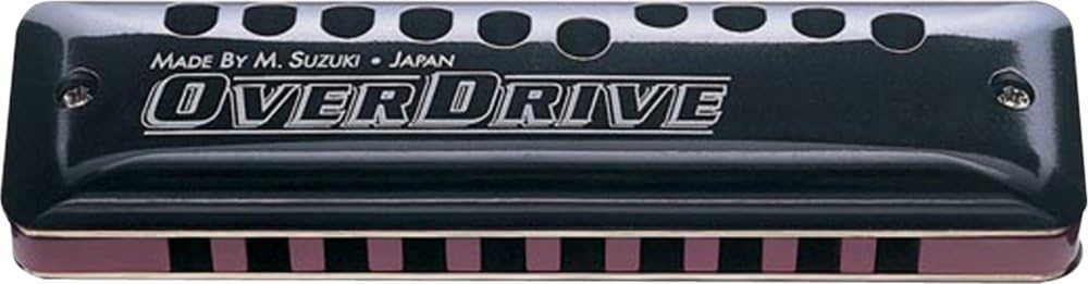 Suzuki MR-300 Diatonische Mundharmonika Overdrive Low-F Schwarz, C