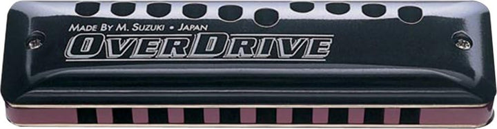 Suzuki MR-300 Diatonische Mundharmonika Overdrive Low-F Schwarz, C
