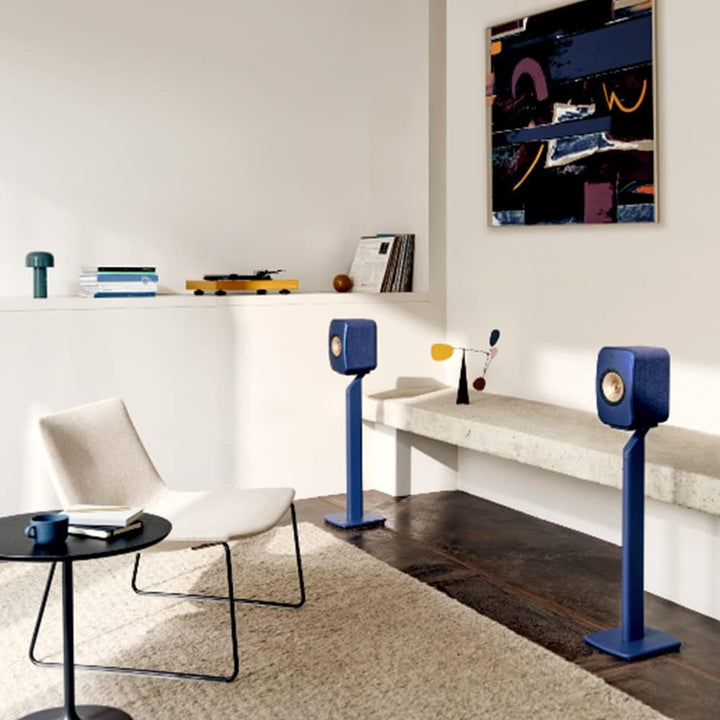 KEF S1 Standfuss für LSX- und LSX II-Aktivlautsprecher (Paar), Blau LSX S1 Blau, LSX S1 Blau