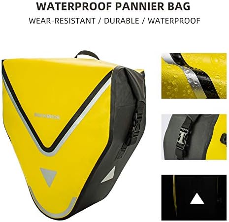 ROCKBROS Fahrrad Gepäckträgertasche Fahrradtasche 100% wasserdichte Transporttasche Hinterradtaschen
