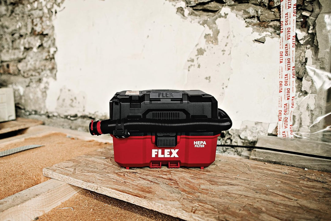 FLEX Akku Sauger VC 9 L MC 18 RC (9 l, Klasse L, 18 V, mit manueller Filterabreinigung und Tragegrif