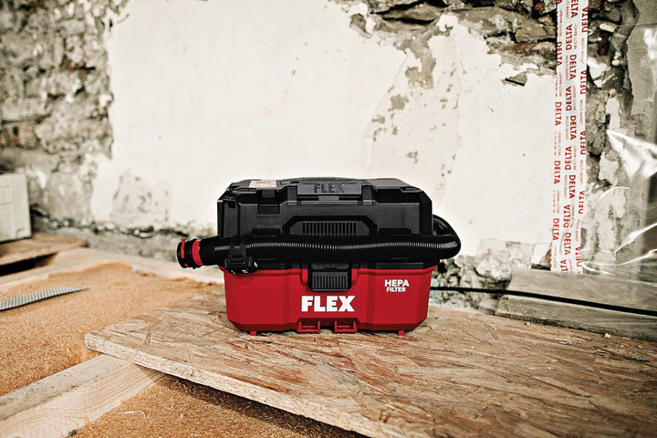 FLEX Akku Sauger VC 9 L MC 18 RC (9 l, Klasse L, 18 V, mit manueller Filterabreinigung und Tragegrif
