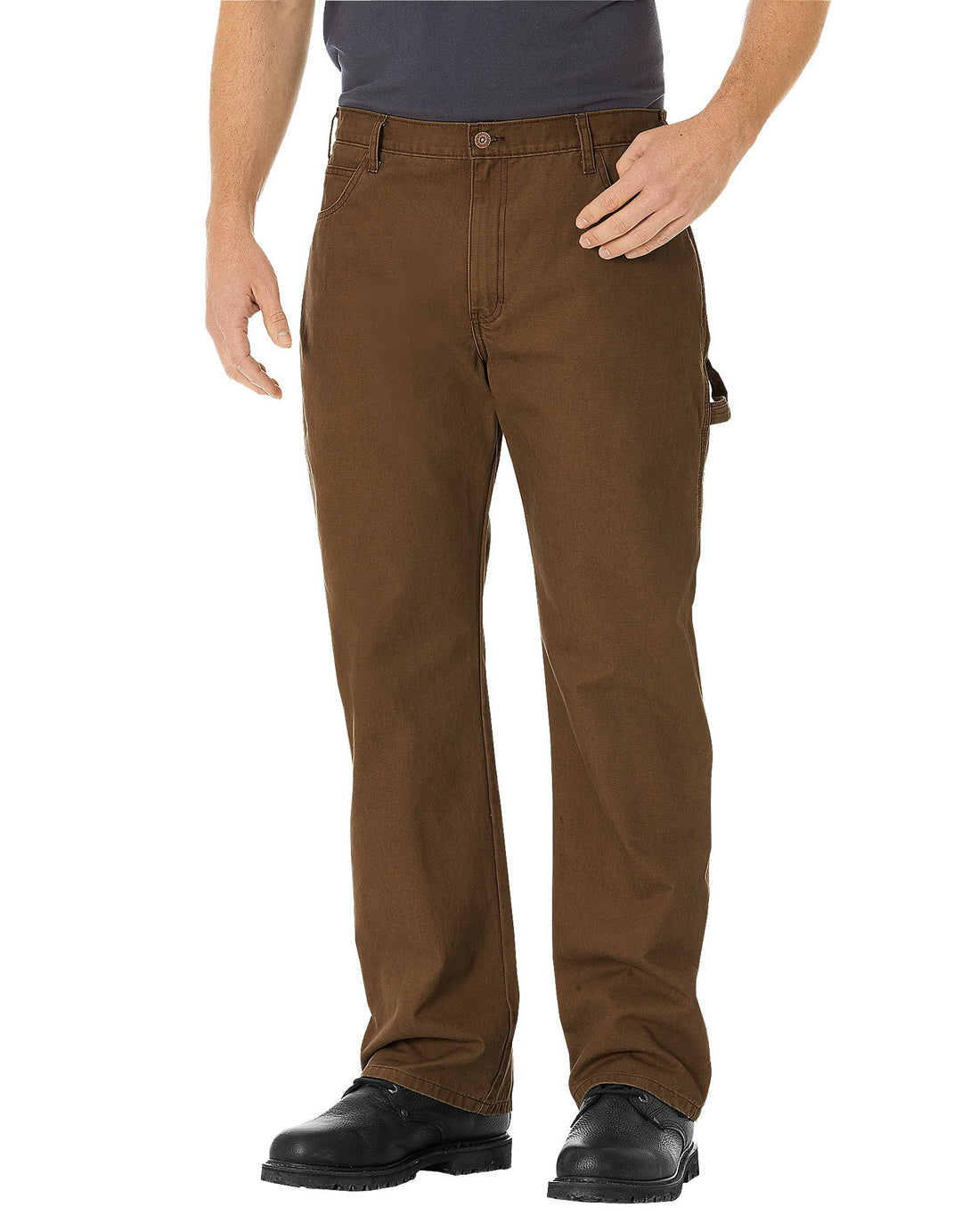 Dickies Herren Leichte Duck Carpenter Jeans mit Gerader Passform Arbeitshose 32W / 34L Holz, 32W / 3