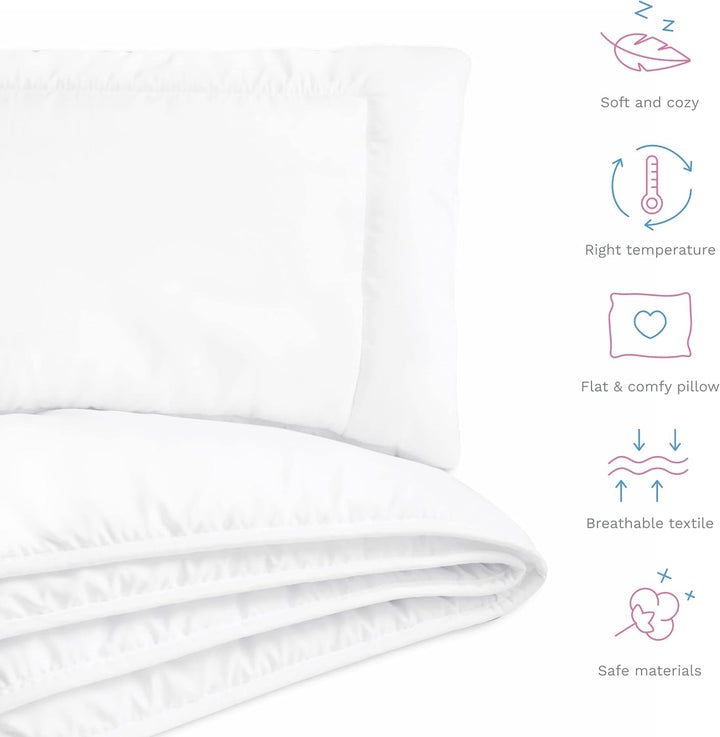 Baby Comfort Betten-Set für Babys, Bettdecke und Kissen, luxuriös, 120 x 90 cm, für das Babybett (12