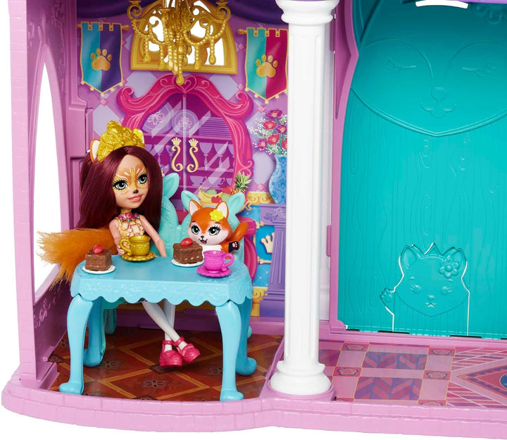 Enchantimals HCG59 - Royals Ballzauber Schloss (ca. 66 cm gross), 19 Teile, mit Felicity Fox & Flick