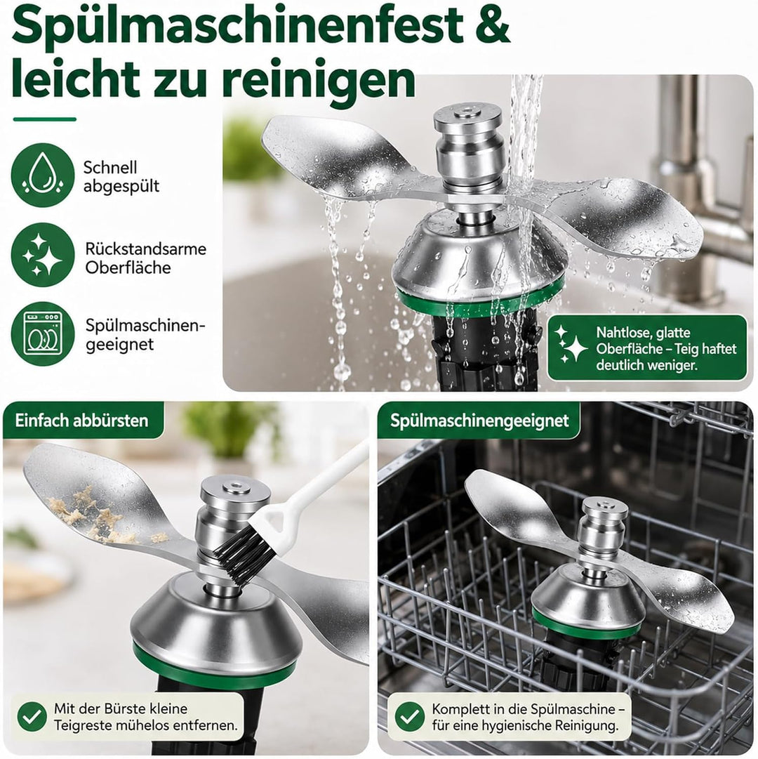 Teigmesser für Thermomix TM7 TM6 TM5 - Edelstahl Zubehörteile Thermomix Zubehör Ersatzteile Gleichmä