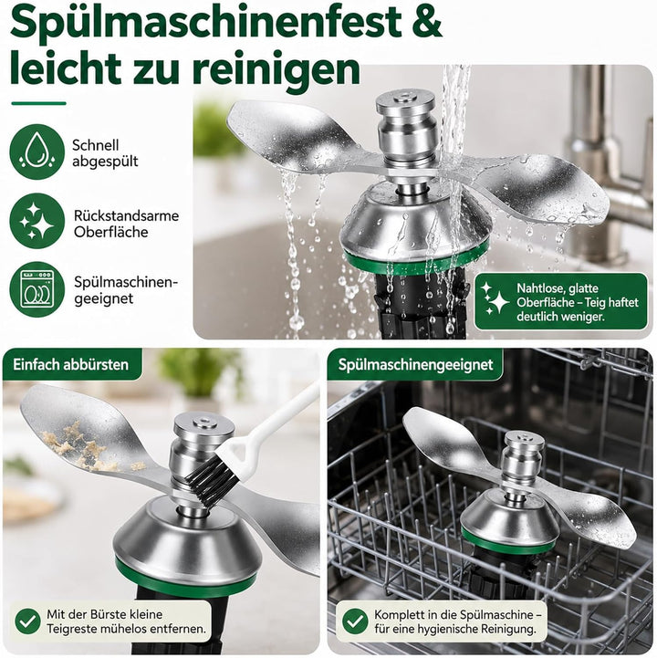 Teigmesser für Thermomix TM7 TM6 TM5 - Edelstahl Zubehörteile Thermomix Zubehör Ersatzteile Gleichmä