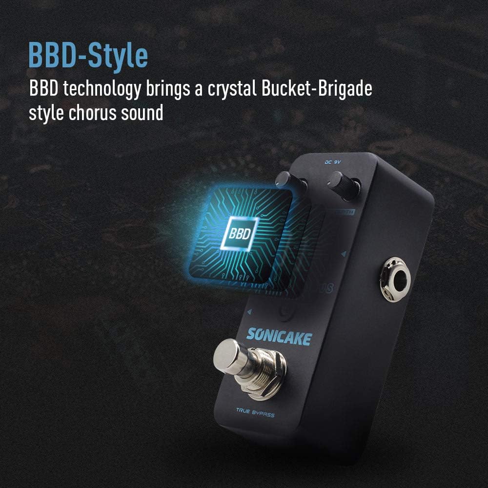 SONICAKE Chorus Gitarre Effektpedal Classic BBD Analog Cloud Chorus True Bypass, Chorus