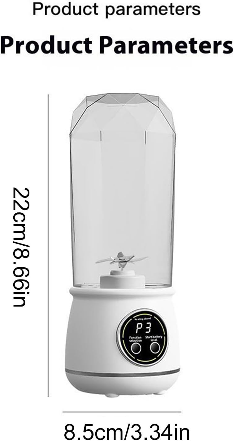 Kabelloser Und Tragbarer Mixer - 550 ml Auslaufsicherer Kabelloser Leistungsstarker Mixer für Shakes