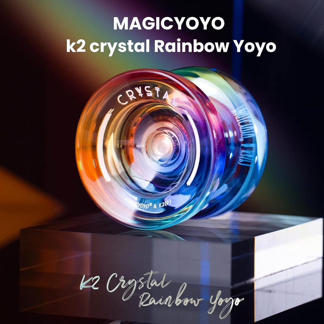 MAGICYOYO K2 Responsive Yoyo für Kinder, Dual Purpose JoJo für Anfänger, Kristall JoJo with Replacem