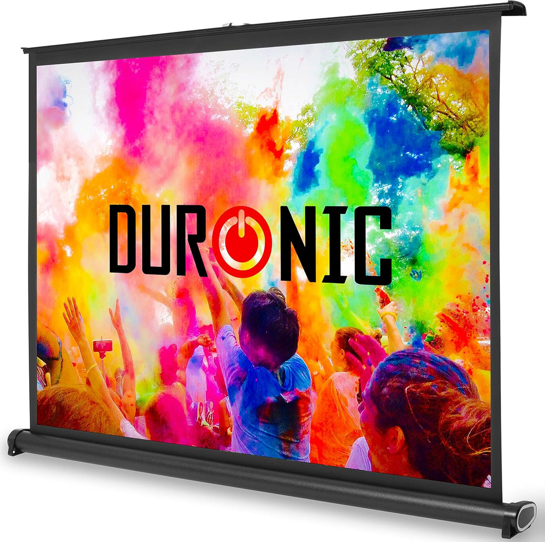 Duronic DPS40 4:3 Leinwand | 40 Zoll Mobile Beamerleinwand in Tragetasche mit 81 x 61 cm | 4:3 Heimk