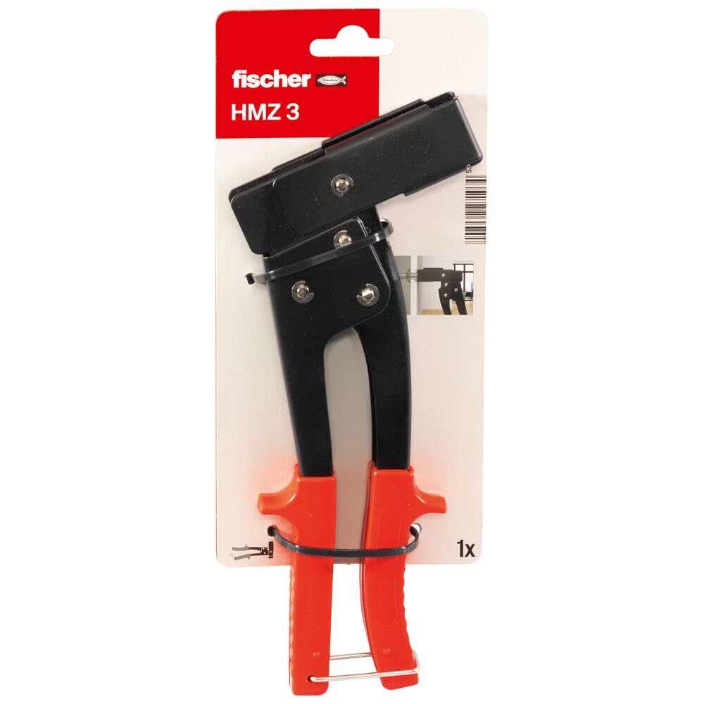 fischer Montagezange HM Z 3, Heimwerker-Bedarf zur Befestigung von Hohlraumdübeln HM, stabil & belas