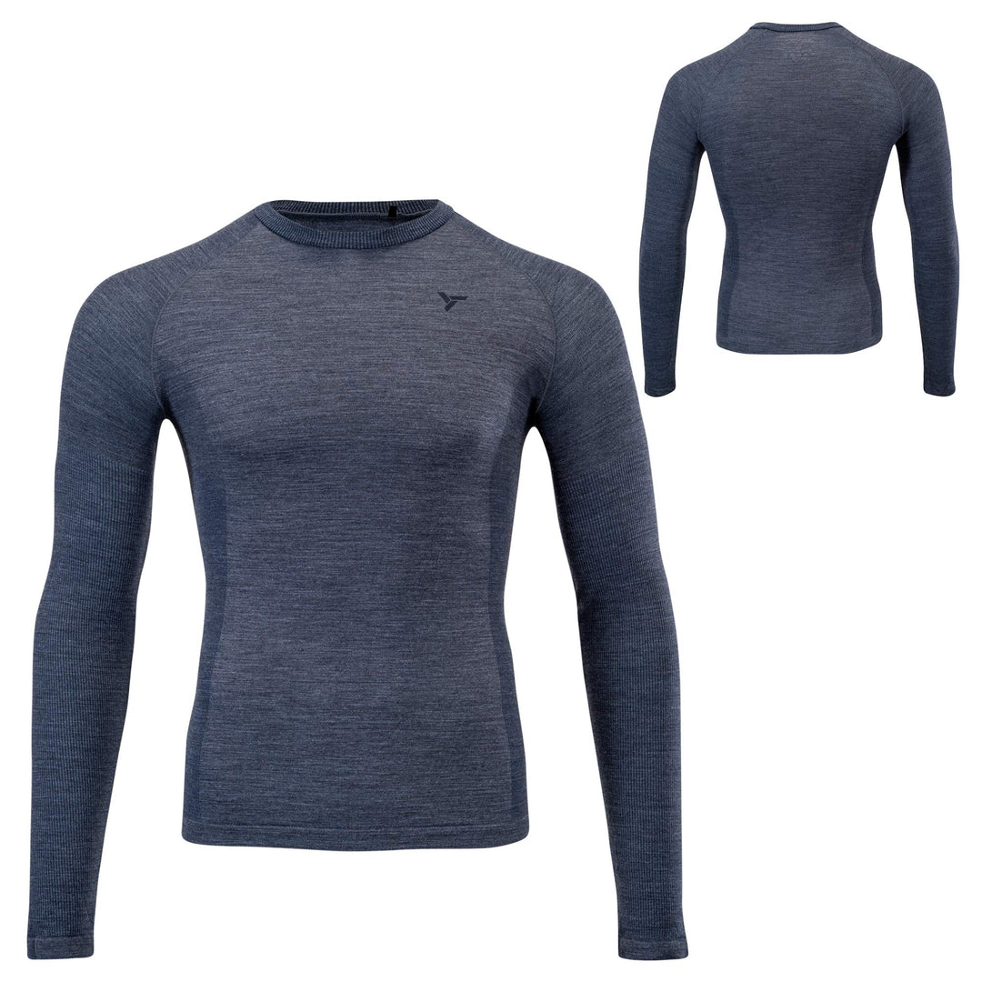 SILVINI Lana Thermoshirt Herren Langarm Thermounterwäsche Herren Merino Thermo Oberteil Herren Merin