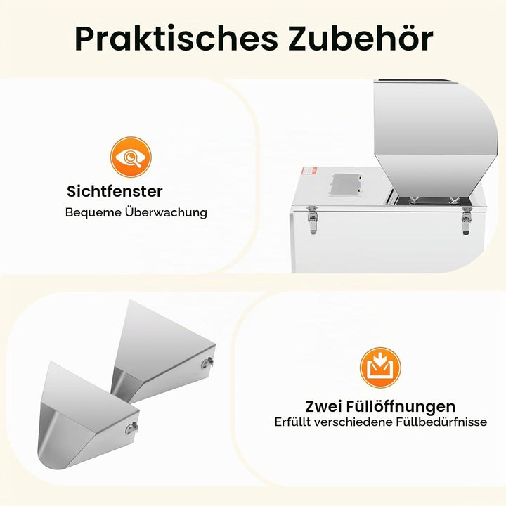 Pulverabfüllmaschine 10-999g Automatisches Wiegen und Abfüllen von Granulat Multifunktionale Verpack