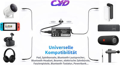 CYD 65W USB C Netzteil für Ladekabel Lenovo ThinkPad YT480 X1 Yoga 2nd 3rd 4th Gen X1 Tablet 2nd 3rd