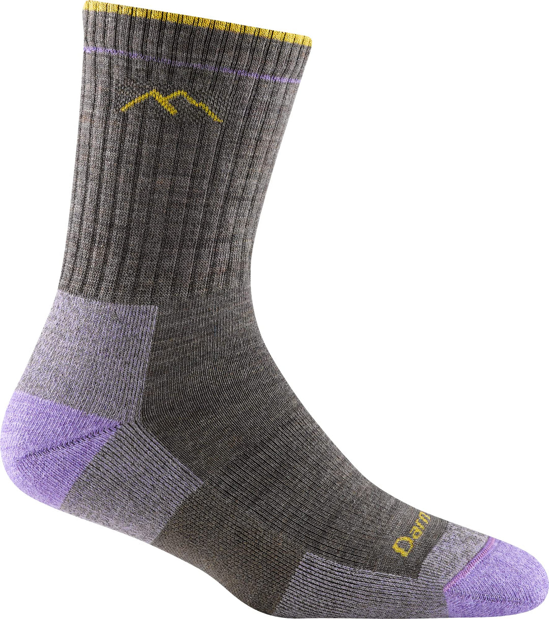 Darn Tough Hiker Micro Crew Midweight Socke mit Kissen - Damen M taupe, M taupe