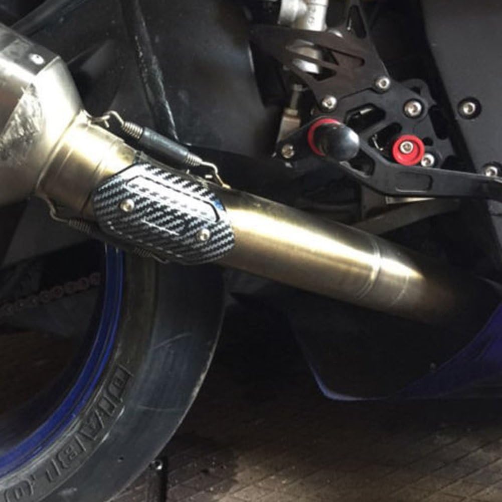 Motorrad Auspuff Hitzeschutzblech, Motorrad Auspuff Mittelrohr Hitzeschild Montageteile für Abgasanl