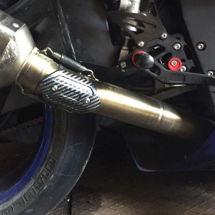 Motorrad Auspuff Hitzeschutzblech, Motorrad Auspuff Mittelrohr Hitzeschild Montageteile für Abgasanl
