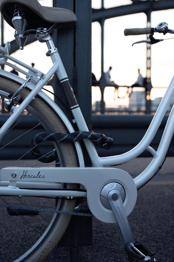 ABUS Kettenschloss IVERA Chain 7210 – Fahrradschloss mit hochflexibler IvyTex-Kunstfaserummantelung
