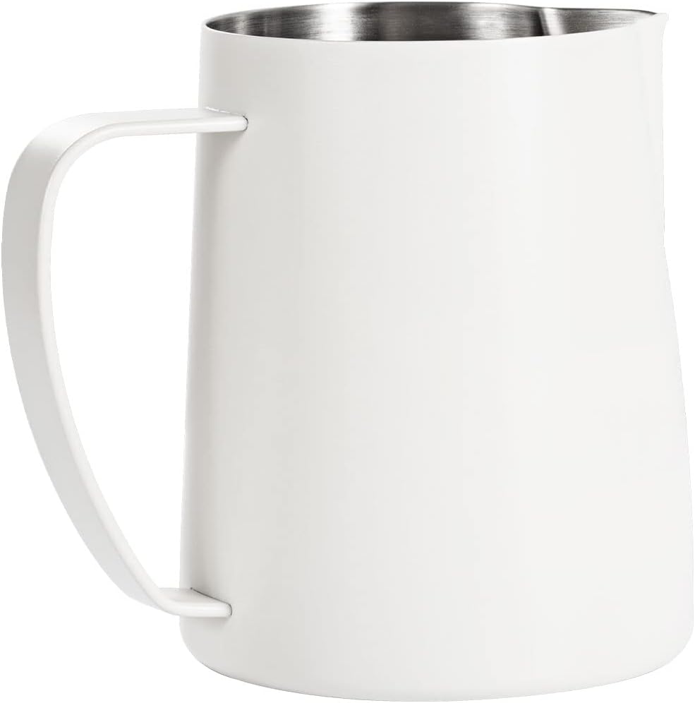 Milchaufschäumkrug, 600 ml Edelstahl, Espresso-Dampfkrug, Kaffee, Cappuccino, Barista, Dampfkrug, Mi