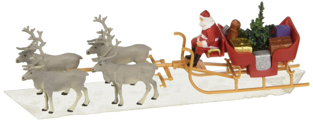Preiser 1/87 th – pr30399 – Modelleisenbahnen – Schlitten des Weihnachtsmanns Mit 4 Rennes