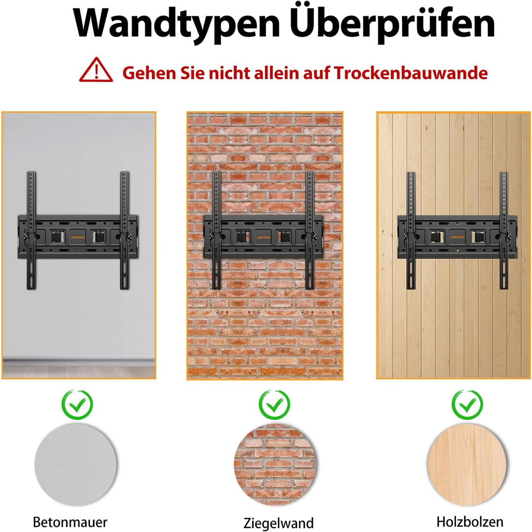 JXMTSPW Wandabstand Fernseher, 26-55 Zoll TV Wandhalterung, Langer Schwenkarm, Neigen, Schwenken, Ro