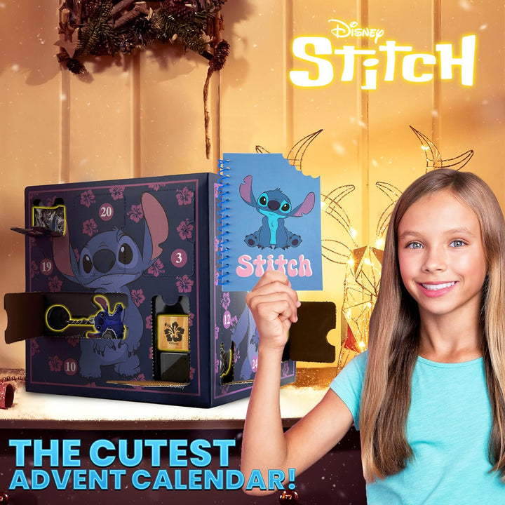 Disney Stitch Adventskalender 2023 Schreibwaren Lilo und Stitch Kinder: 24 Überraschungen mit Schrei