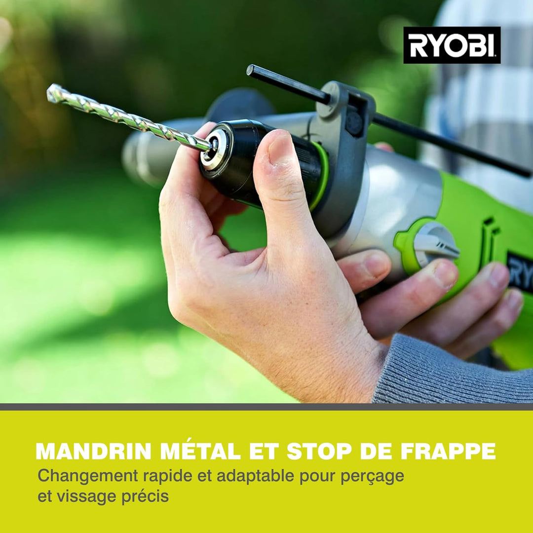 Ryobi RPD1200K 2-stufiger Schlagbohrer, 1200 W, 360 Grad Fall, 230 V, 1200 W