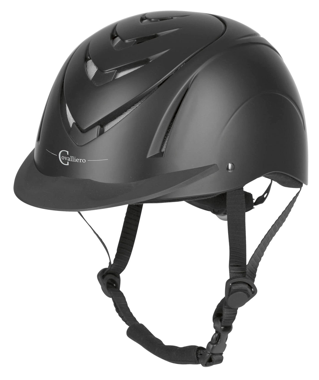 Kerbl Covalliero Reithelm Nerron VG1, Trainingshelm Tunierhelm 55-59 cm, 55-59 cm